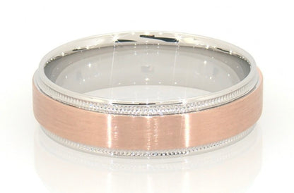8mm Solid Gold Wedding Band for Men and Women Flat Brushed | AT-8010