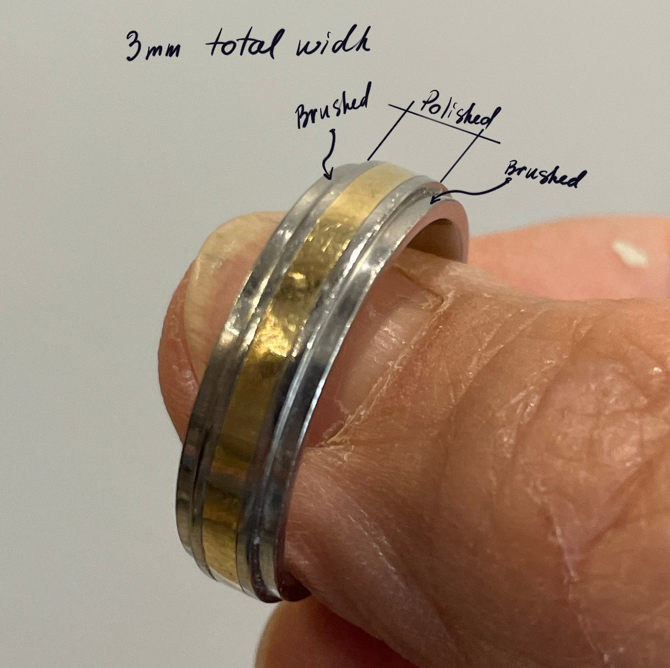 Custom Order for Sharon, 3mm 10k Gold Wedding Band for Women, size 7.25, by July 5