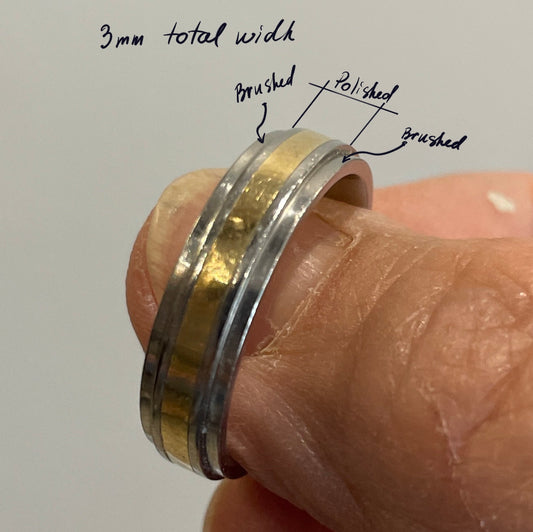 Custom Order for Sharon, 3mm 10k Gold Wedding Band for Women, size 7.25, by July 5