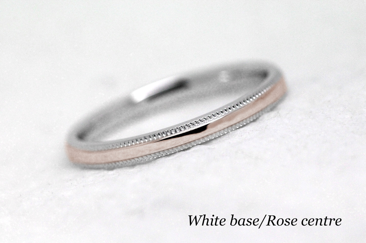 2mm Solid Gold Wedding Band for Women Polished Simple Milgrain Edge | AT-0002