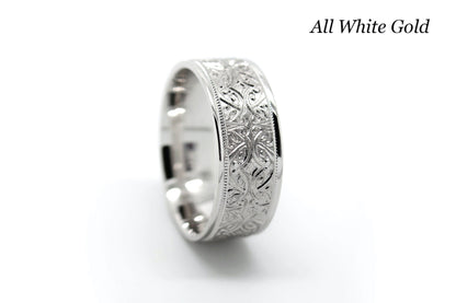 solid gold wedding band, solid gold wedding rong