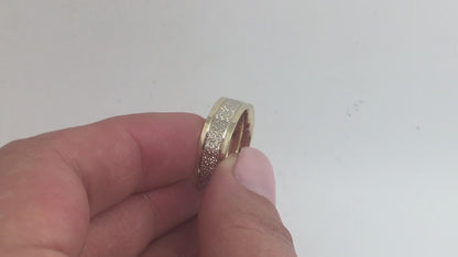 6mm Gold Filigree Engraved Wedding Band for Men and Women | 6550