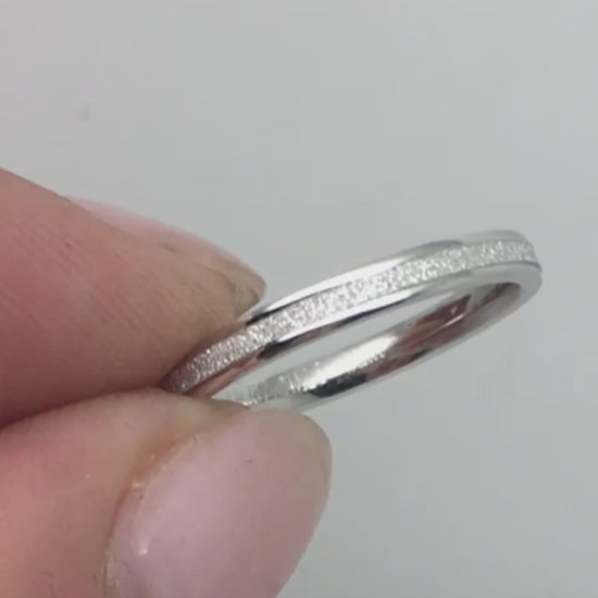 2mm Solid Two Tone Gold Wedding Ring for Women | 2mm stacking solid 10k 14k 18k gold wedding band for women. Perfect as wedding ring, anniversary ring, stack it with your other favourite gold or silver rings