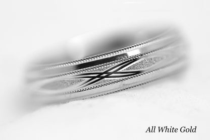 5mm Gold Infinity Design Wedding Band for Men and Women | AT-0001