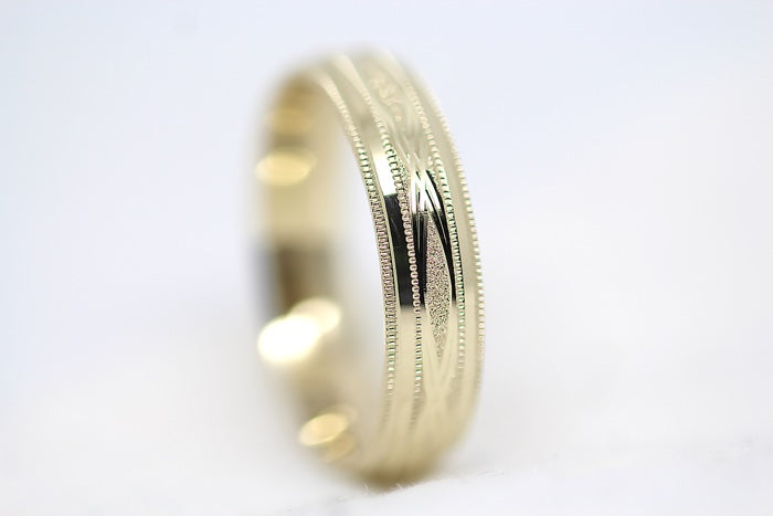 5mm Gold Infinity Design Wedding Band for Men and Women | AT-0001