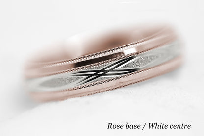 5mm Gold Infinity Design Wedding Band for Men and Women | AT-0001
