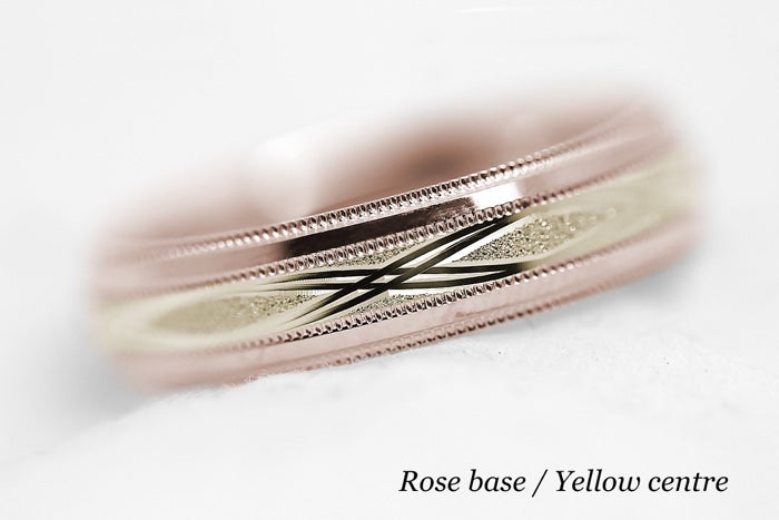 5mm Gold Infinity Design Wedding Band for Men and Women | AT-0001