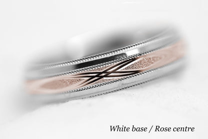 5mm Gold Infinity Design Wedding Band for Men and Women | AT-0001