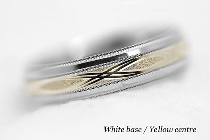 5mm Gold Infinity Design Wedding Band for Men and Women | AT-0001