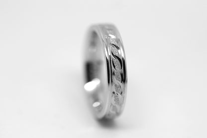 4mm 925 Sterling Silver Infinity Wedding Band for Women and Men | AT-0005