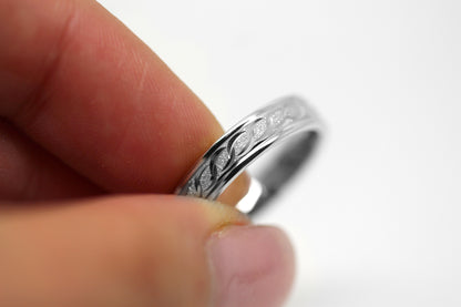 4mm 925 Sterling Silver Infinity Wedding Band for Women and Men | AT-0005
