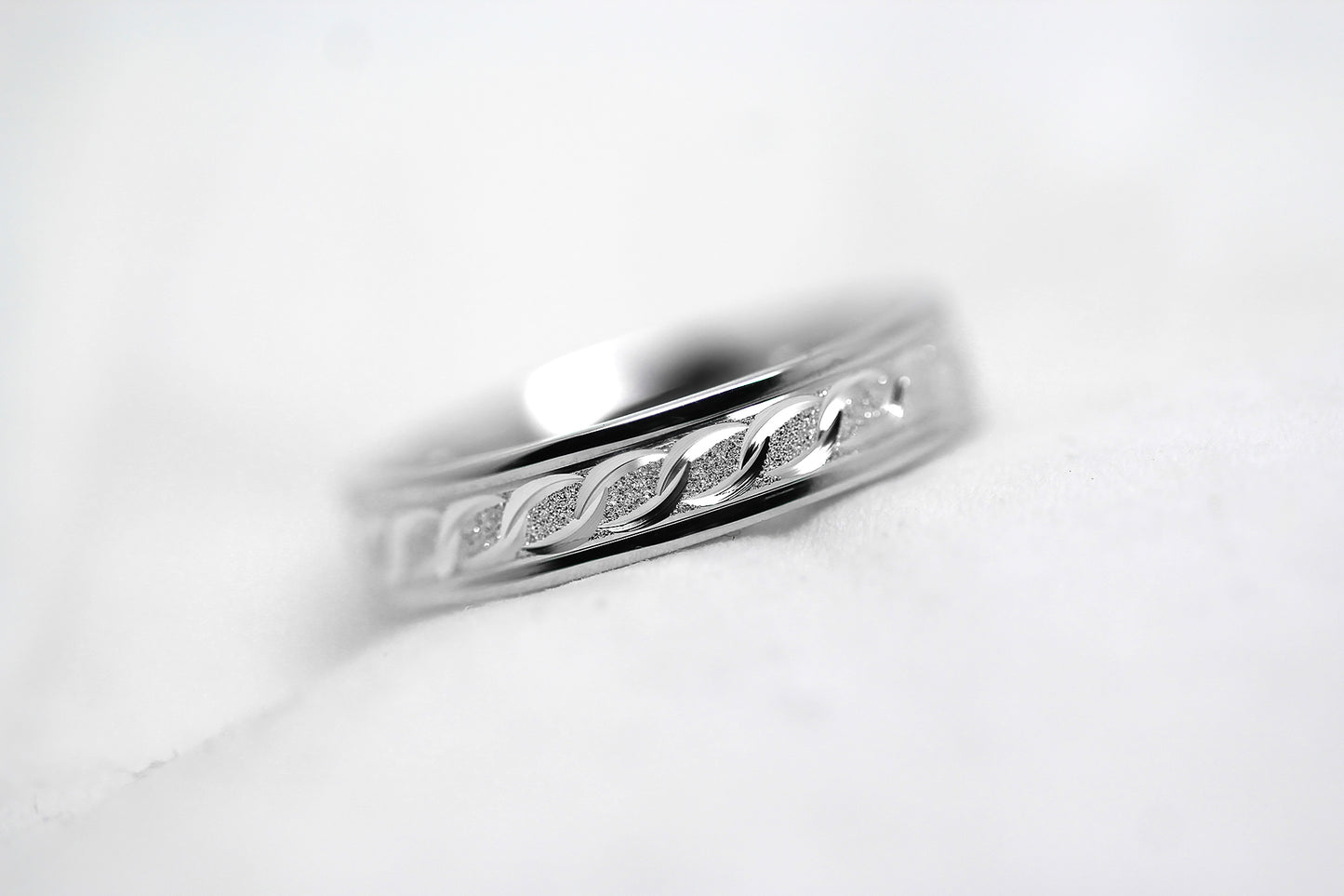 4mm 925 Sterling Silver Infinity Wedding Band for Women and Men | AT-0005