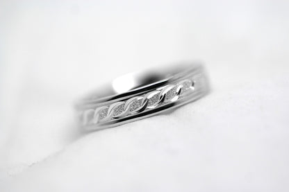 4mm 925 Sterling Silver Infinity Wedding Band for Women and Men | AT-0005