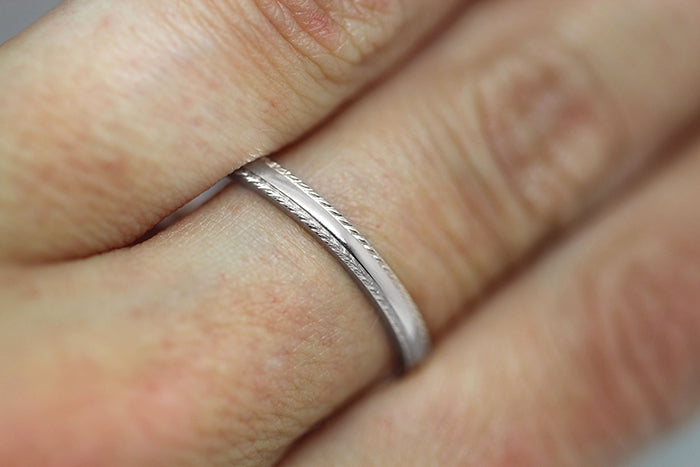 2mm silver ring for women