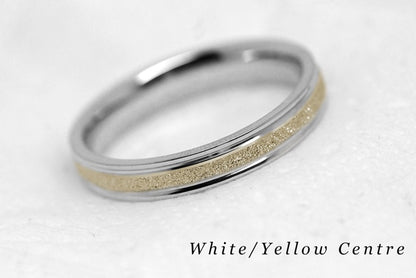 3mm Gold Sparkly Wedding Band for Women and Men | AT-0020