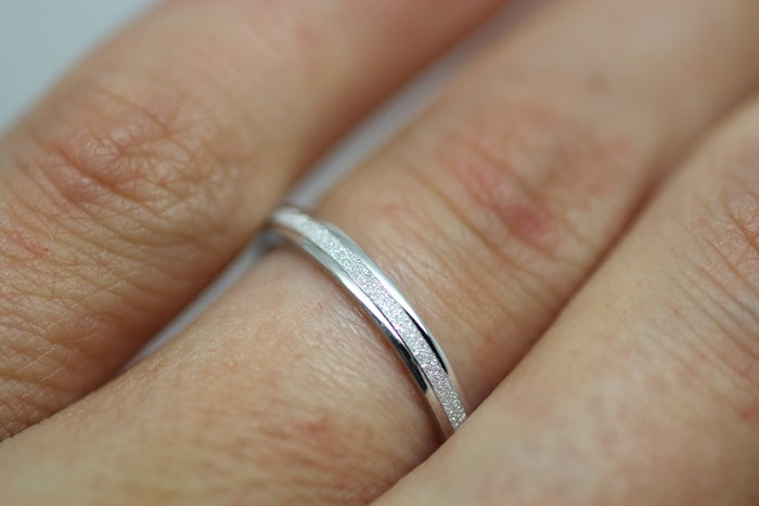 diamond dust wedding ring