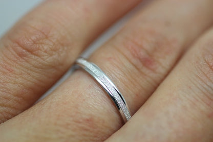 diamond dust wedding ring