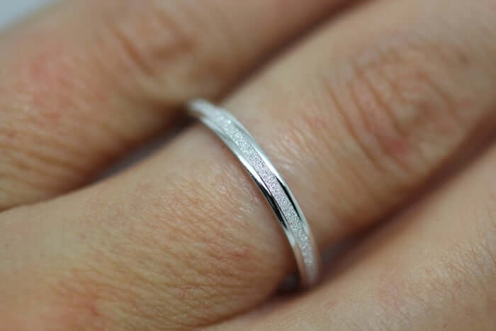 2mm 925 sterling silver wedding band