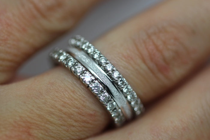 stacking silver ring