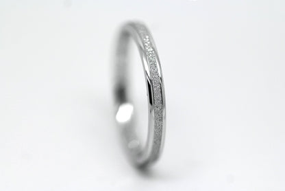 cute silver wedding band