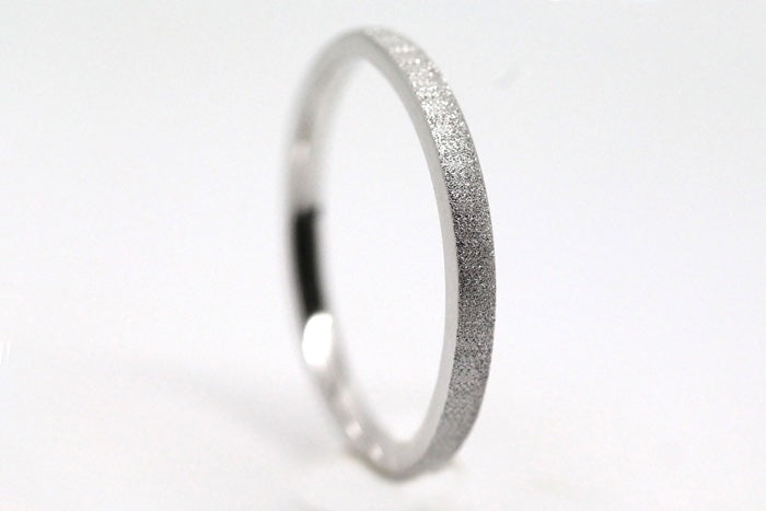 3mm Sparkly Wedding Band for Women in 925 Sterling Silver | T-0034