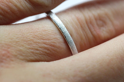 sparkly silver wedding ring