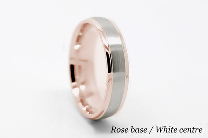3mm Gold Classic Brushed Low Dome Wedding Band for Women and Men | 6010