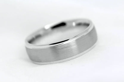 5mm 925 Silver Dome Brushed Wedding Band for Men and Women | T-6010