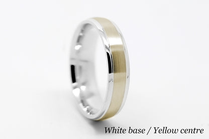 3mm Gold Classic Brushed Low Dome Wedding Band for Women and Men | 6010