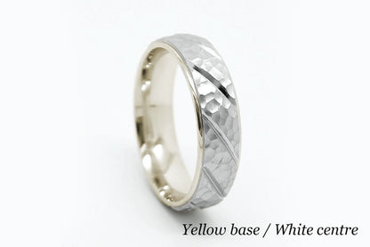 6mm Gold Classic Hammered Wedding Band for Men and Women | 6137