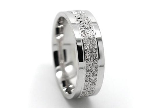 6mm 925 Silver Filigree Engraved Wedding Band for Men and Women | 6550