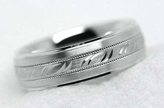 5mm 925 Silver Filigree Design Wedding Band for Men and Women | AT-6693
