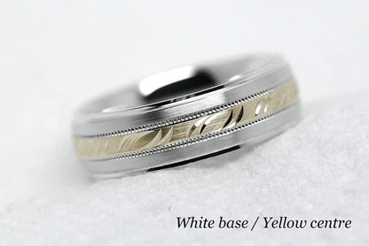 5mm Gold Filigree Design Wedding Band for Men and Women | AT-6693