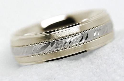 5mm Gold Filigree Design Wedding Band for Men and Women | AT-6693