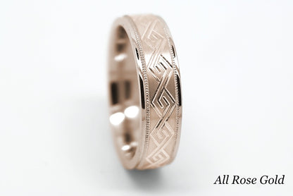 6mm Gold Celtic Wedding Band for Men and Women | 6701